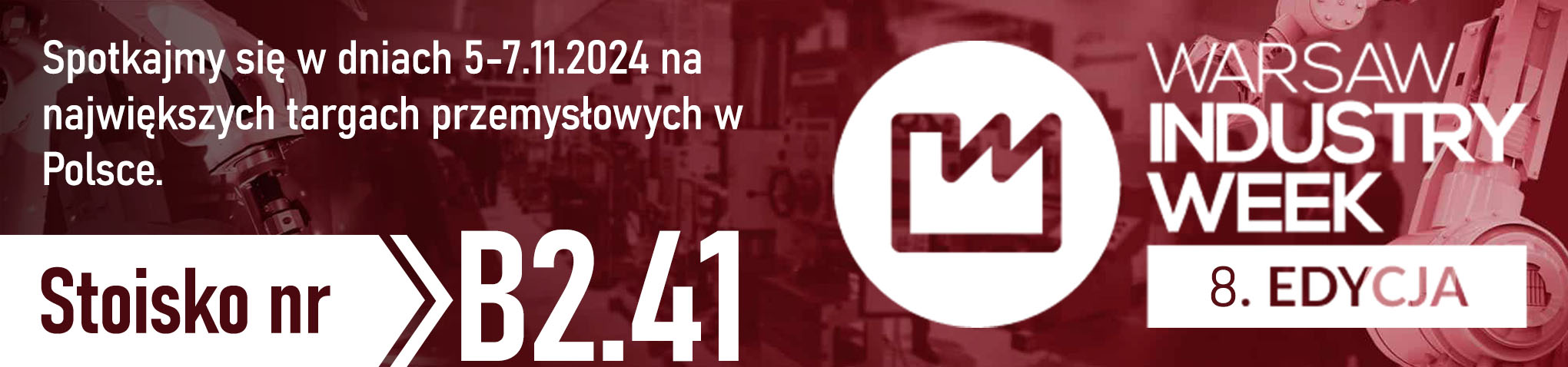 SIGMA S.A. na targach Warsaw Industry Week 2024 - zaproszenie